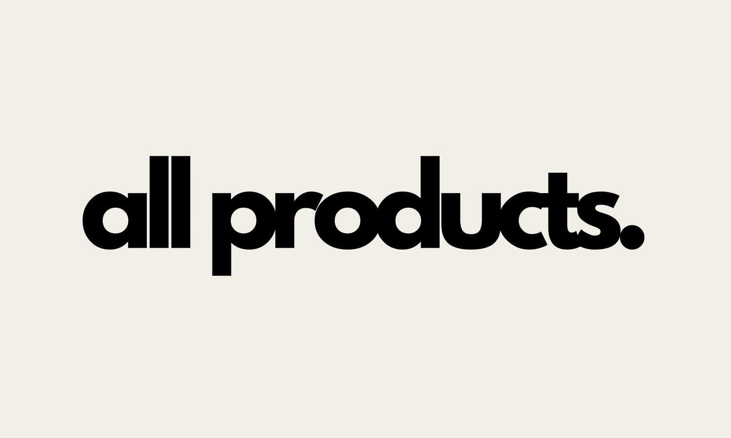 all products.